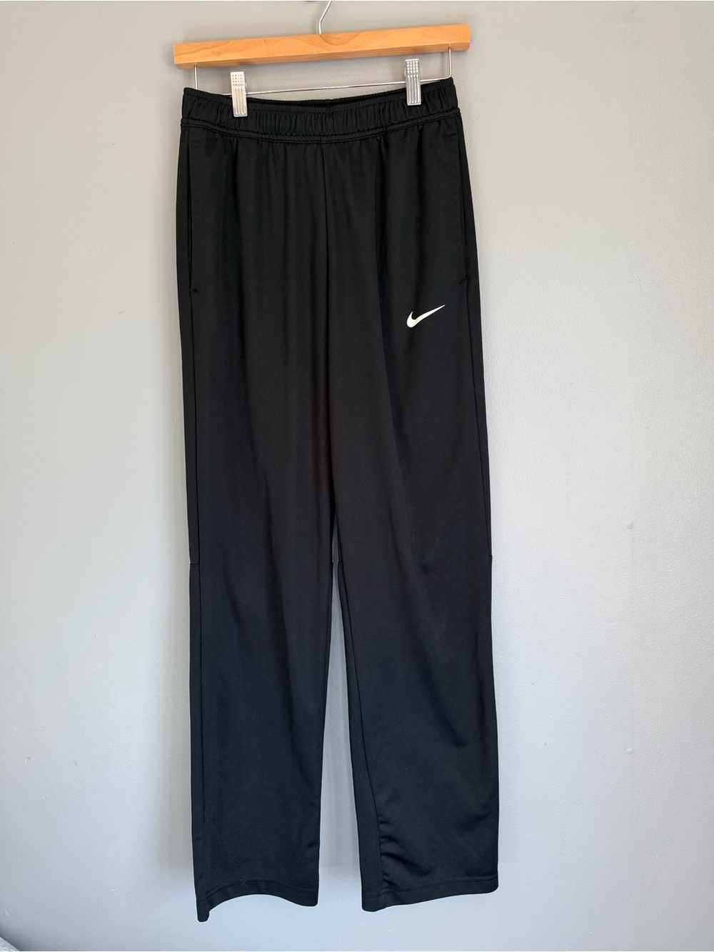 Nike Men’s Dri-FIT Open Hem Athletic Track Pants - Black - Size Small